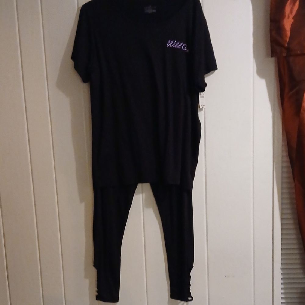 "Wild One" Black Leggings Set